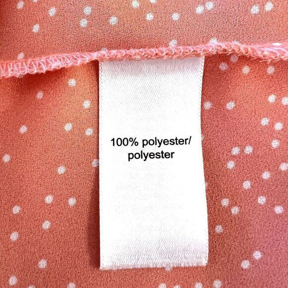 MAURICES Women's Sleeveless‎ Orange Blouse Size S 100% Polyester - Picture 6 of 8